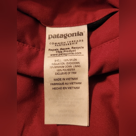 Mens Patagonia Reversible Bivy Down Vest. DarkRed/Tan. Sz Med. Great condition. - Picture 6 of 10